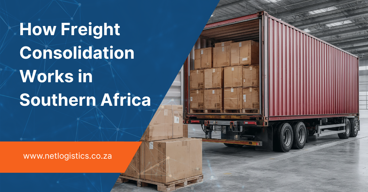 Freight Consolidation in Southern Africa trucks getting loaded